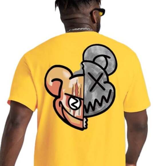 NEW - Shein Manfinity EMRG Men Plus Cartoon Graphic Tee - US-1XL (2XL) - Picture 4 of 11